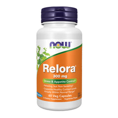 NOW Foods Relora 300 mg bottle with 60 vegan capsules