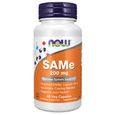 NOW Foods SAMe 200 mg bottle - 60 Vegetarian Capsules