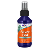 NOW Foods Silver Sol 10 ppm bottle 4 oz - front