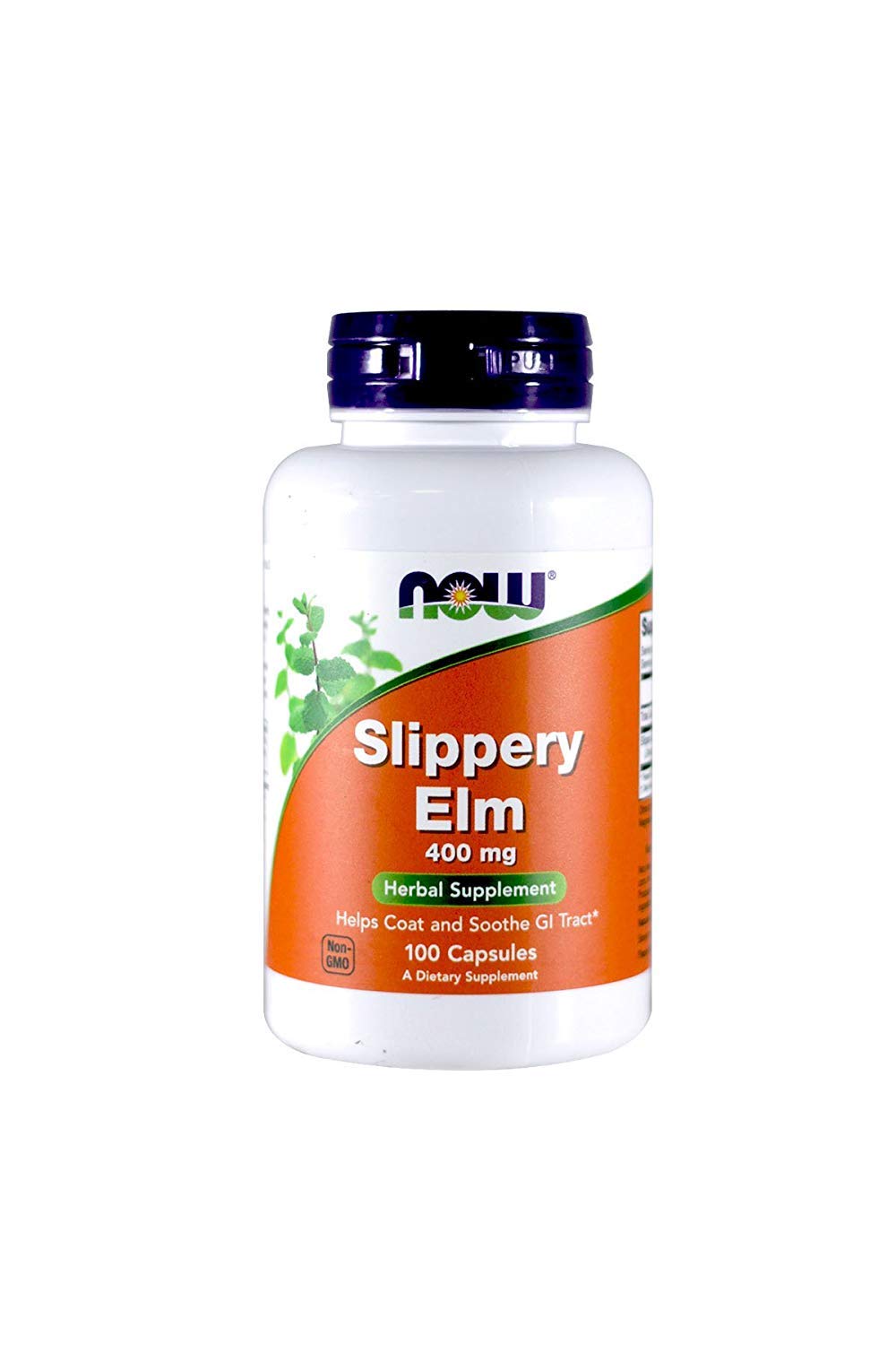 Now Foods Slippery Elm 400mg Capsules Pack of 2 – 200 capsules total