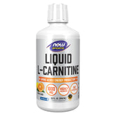 NOW Foods Sports Liquid L-Carnitine Citrus bottle label with 1000 mg