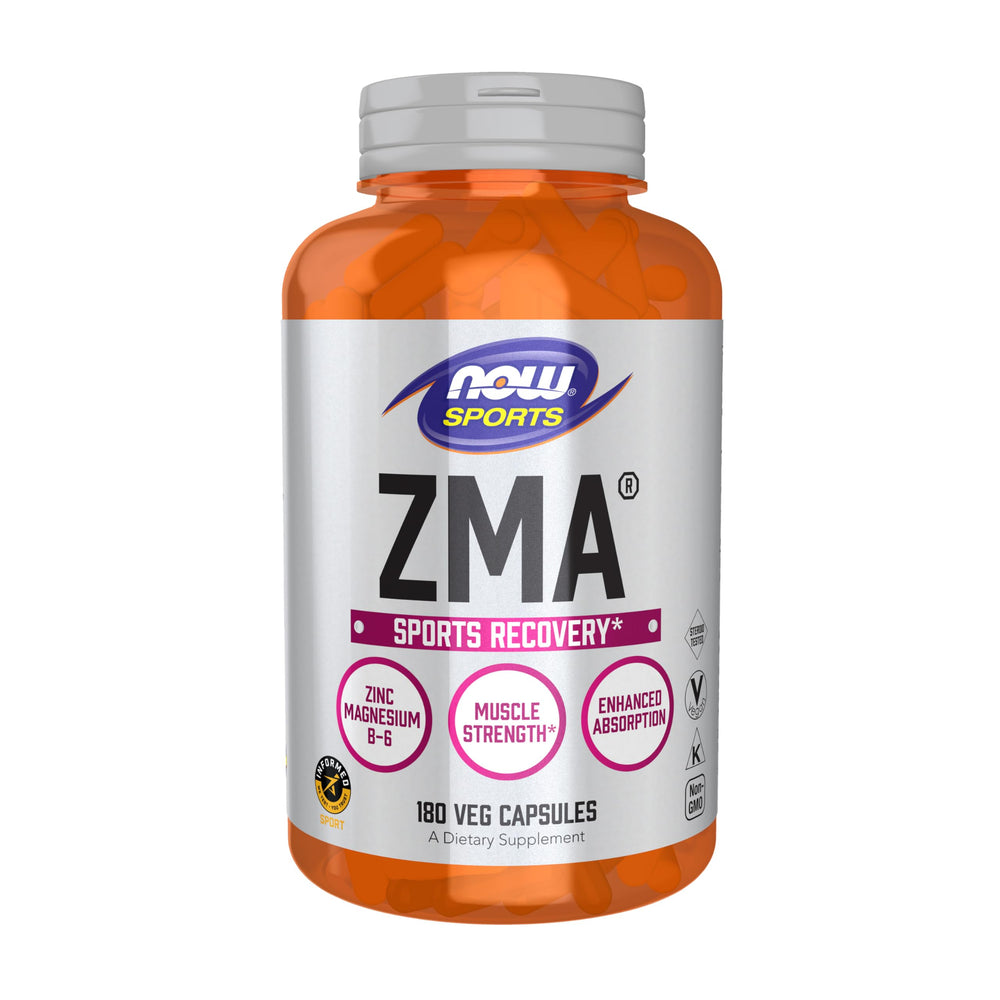 NOW Foods ZMA 180 capsules label
