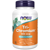 NOW Foods Tri-Chromium 500 mcg with Cinnamon bottle