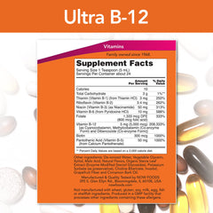 Label artwork for Now Foods Ultra B-12 4 oz (2 pack)