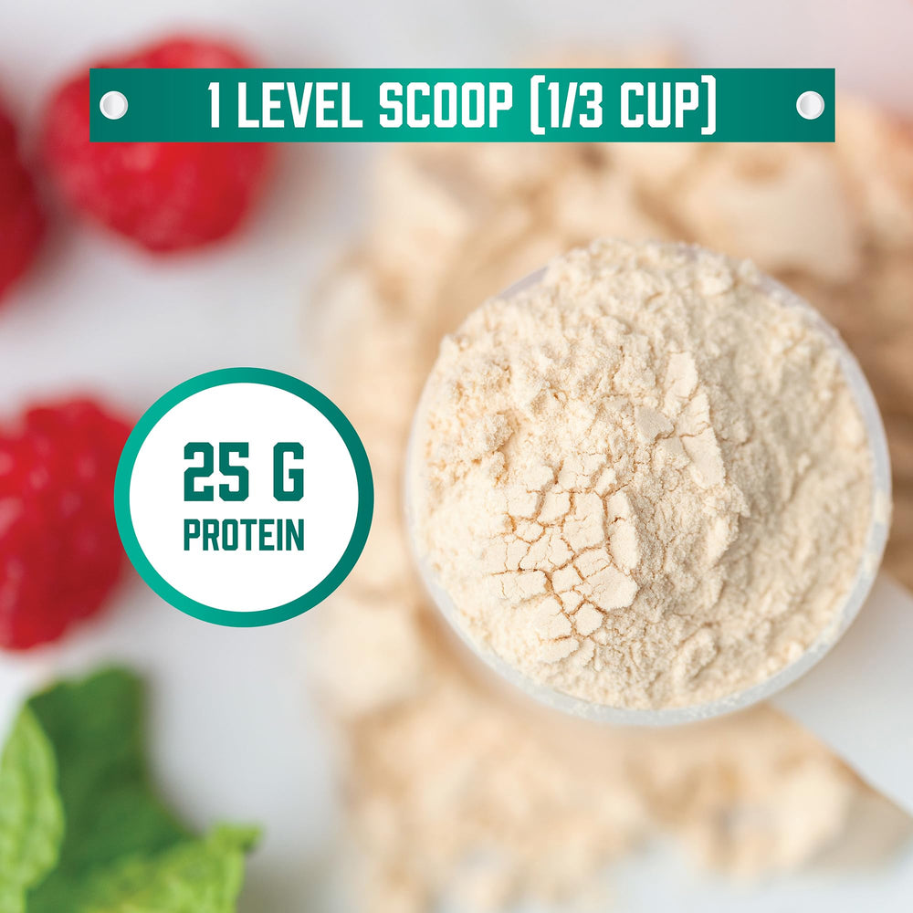 NOW Foods Whey Protein Isolate shake being blended into a smooth drink