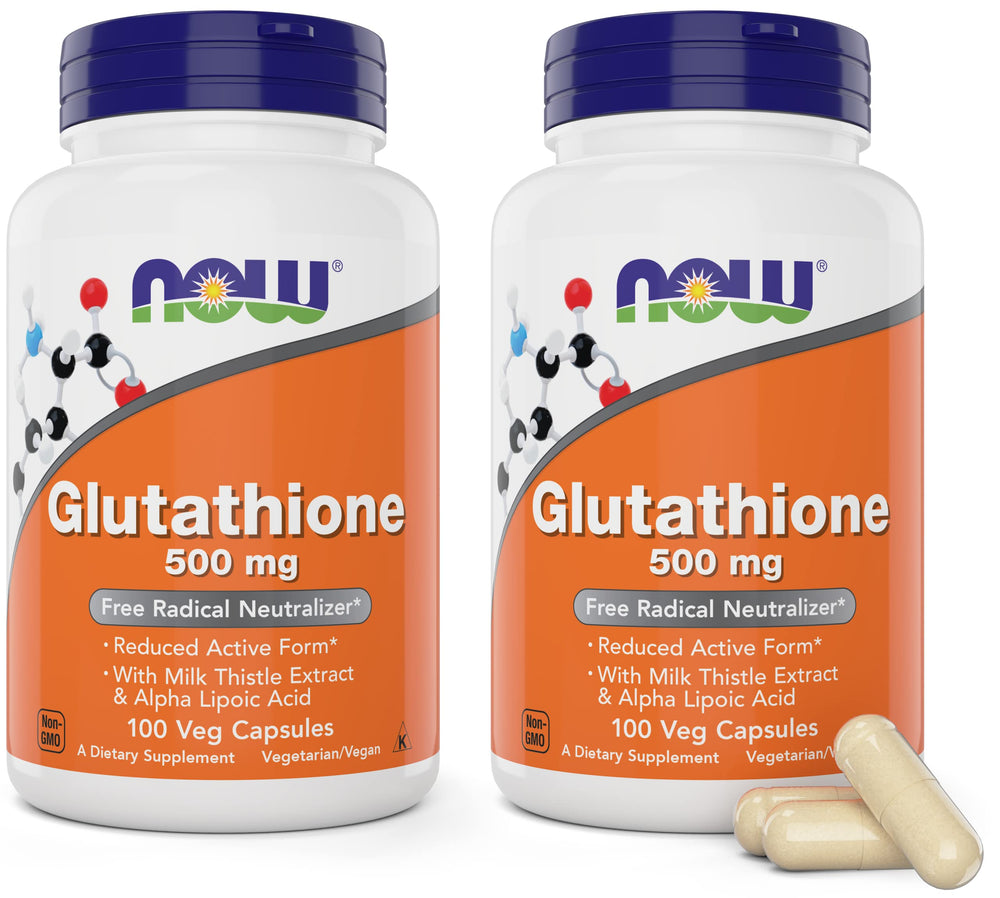 NOW Glutathione 500 mg bottle front view