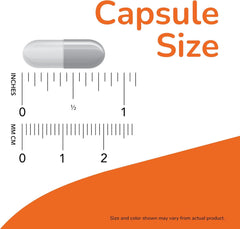 NOW L-Arginine 500 mg bottle - back label with supplement facts