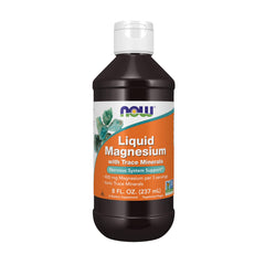 NOW Liquid Magnesium with Trace Minerals bottle and label