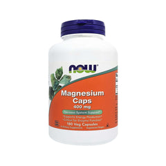 NOW Foods Magnesium 400 mg label