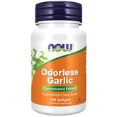 NOW Foods Odorless Garlic bottle with 100 softgels