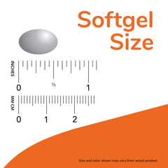 Several NOW Odorless Garlic softgels on a white background