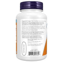 NOW Omega-3 bottle label with nutrition information