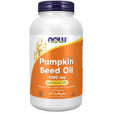 NOW Pumpkin Seed Oil 1000 mg bottle with 200 softgels - hero image