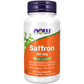 NOW Foods saffron whole stigma 50 mg bottle front