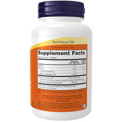 NOW Super Primrose Oil 1300 mg label and bottle close-up