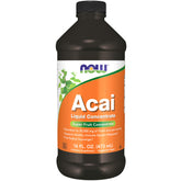 NOW Acai Liquid 16 oz bottle front
