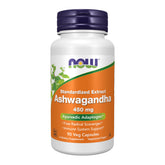 NOW Ashwagandha 450 mg bottle - front view