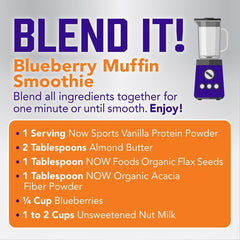 BCAAs and protein content highlight on NOW Whey Protein Isolate Creamy Vanilla