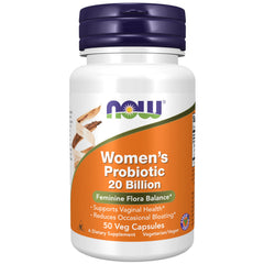 NOW Foods Women's Probiotic 20 Billion bottle with 50 vegetarian capsules