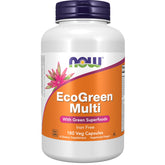 NOW EcoGreen Multi Vitamin bottle with Green Superfoods