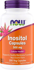 NOW Foods Inositol 500 mg bottle – front view