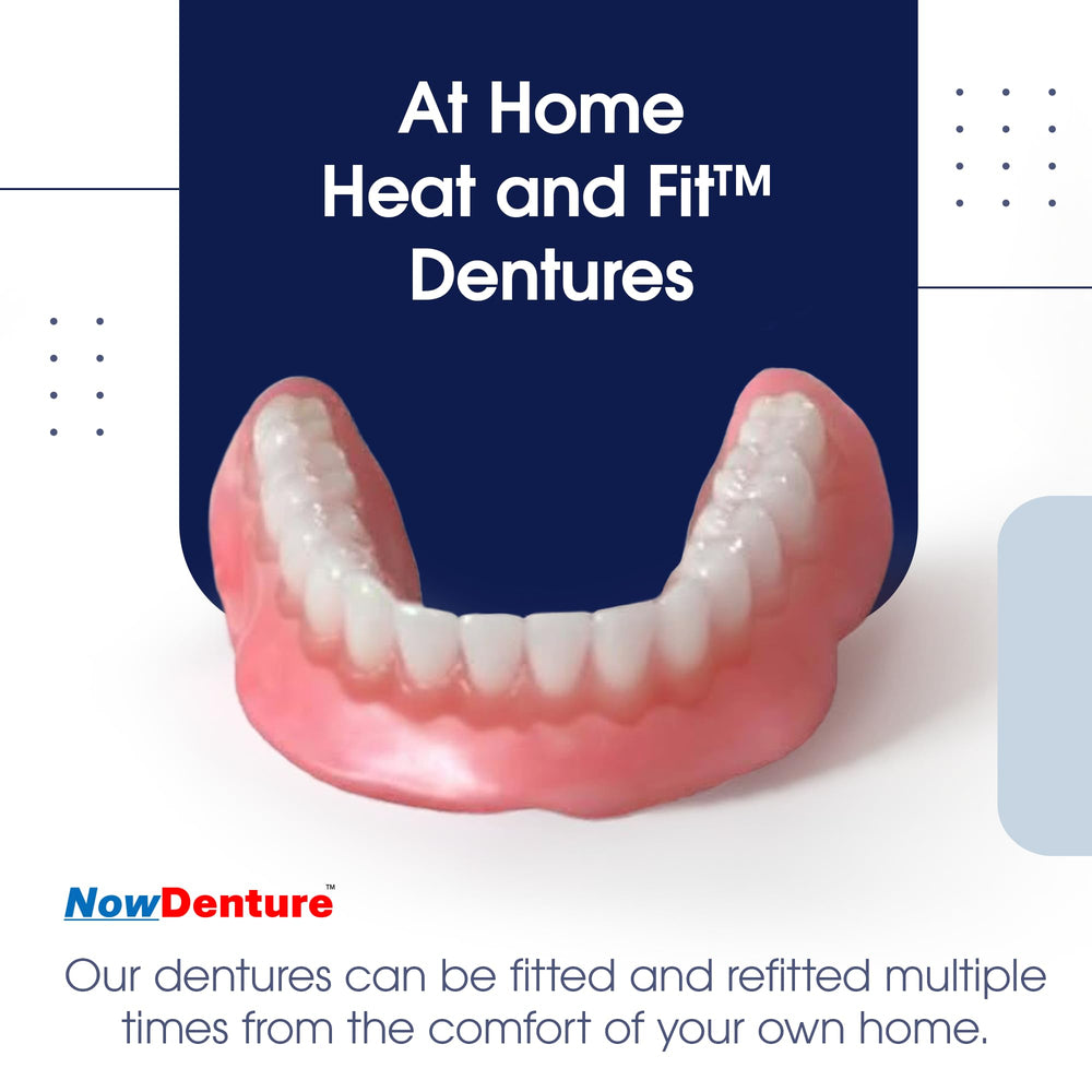 NowDenture immediate lower dentures with real teeth