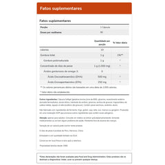 Enteric-coated odor-controlled DHA-500 softgels in bottle