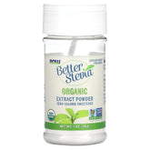 Now Foods Better Stevia Organic Zero Calorie Powder 1 oz - front view