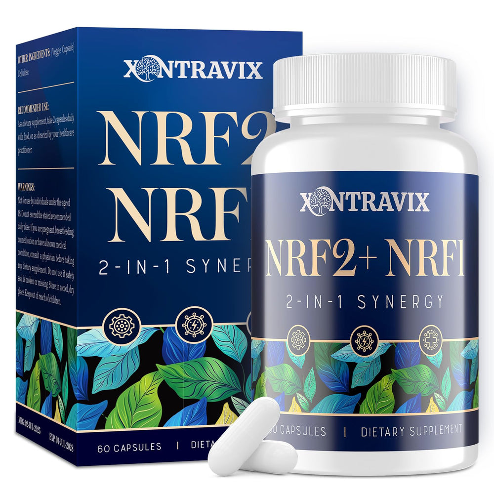 NRF1 NRF2 dual-activator bottle front label