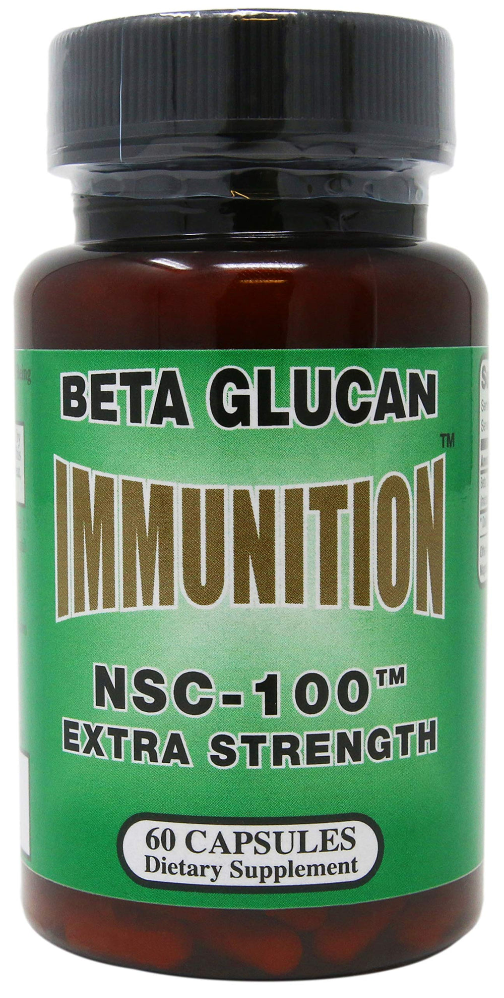 NSC 100 Beta Glucan Extra Strength bottle front