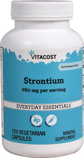 NSI Strontium supplement, 680 mg per serving, 120 vegetarian capsules