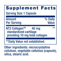 Bottle of NT2 Collagen with 60 small capsules