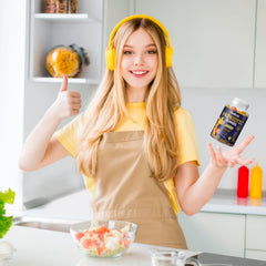 Child enjoying NuBest probiotic gummies