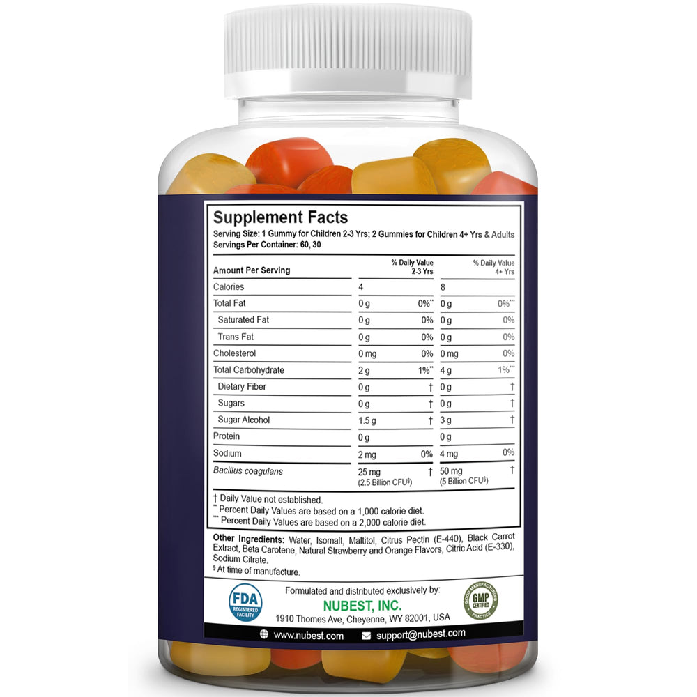 Packaging highlights sugar-free and vegan features