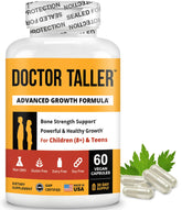 NuBest Doctor Taller bottle front view with 60 vegan capsules
