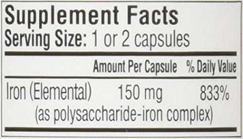 NU-IRON 150mg packaging and information