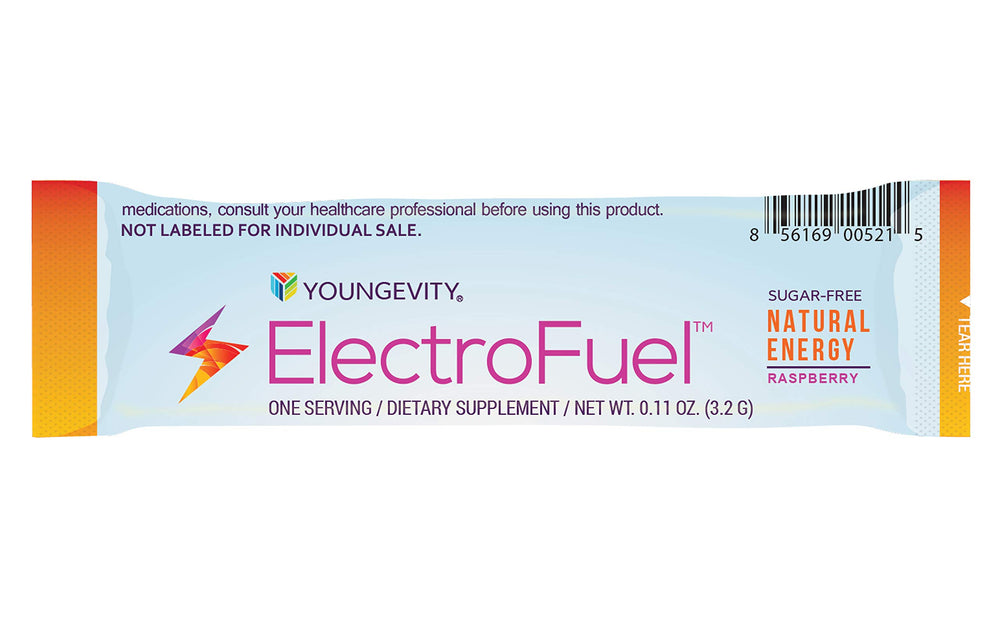 ElectroFuel Stik Raspberry powder being mixed into a drink