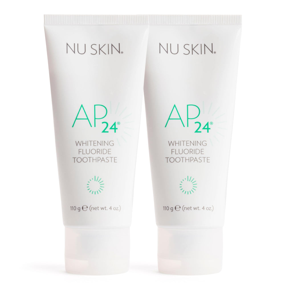 Nu Skin AP 24 Whitening Toothpaste tube with vanilla mint flavor