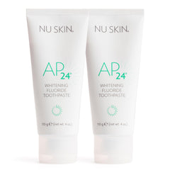 Nu Skin AP 24 Whitening Toothpaste tube with vanilla mint flavor