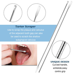 Stainless steel elbow tweezer for tonsil stone cleaning