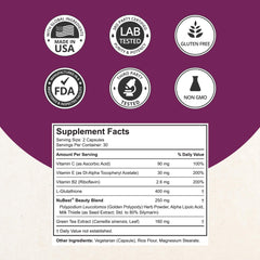 Close-up of Glutathione 400mg ingredient highlight