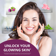 Skin health and radiant glow concept