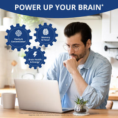 Close-up of NuBrain Booster vegan capsules