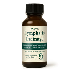 Nuflos Lymphatic Drainage Drops bottle front view with label