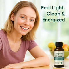 Lifestyle image: person feeling lighter after taking drops