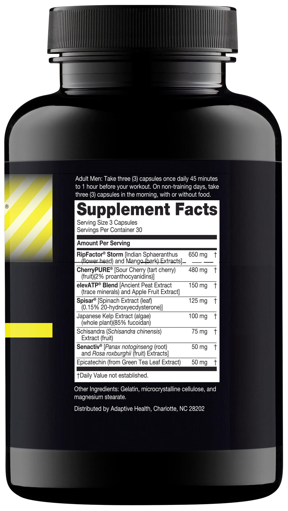 Close-up of Nugenix Catalyst label