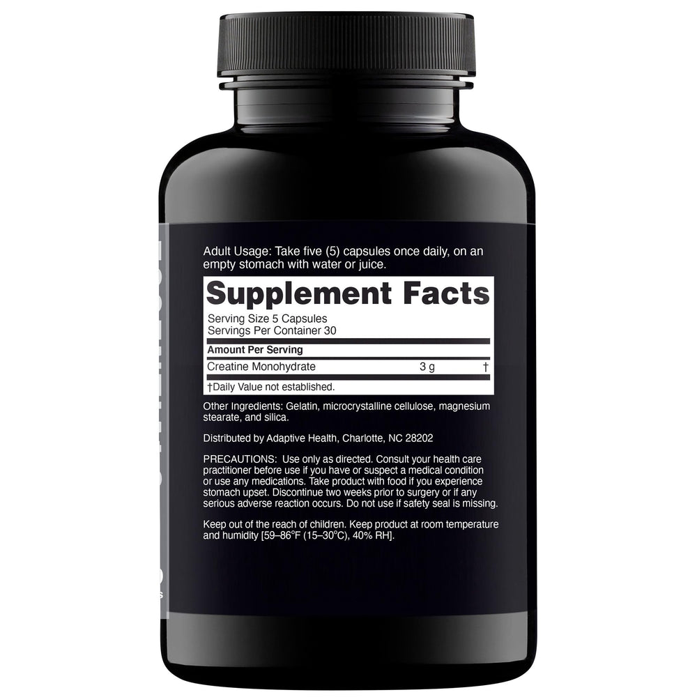 Close-up of Nugenix Essentials Creatine Monohydrate capsules