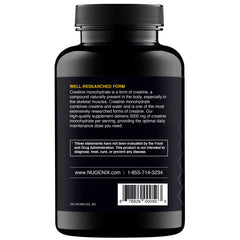 Nugenix Essentials Creatine Monohydrate bottle on white background