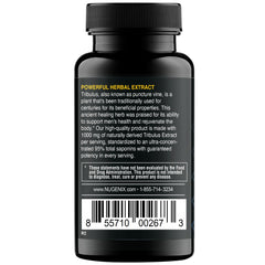 Close-up of Nugenix Essentials Tribulus Terrestris packaging highlighting 60 count
