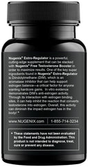 Nugenix Estro-Regulator label detail highlighting DIM ingredient.